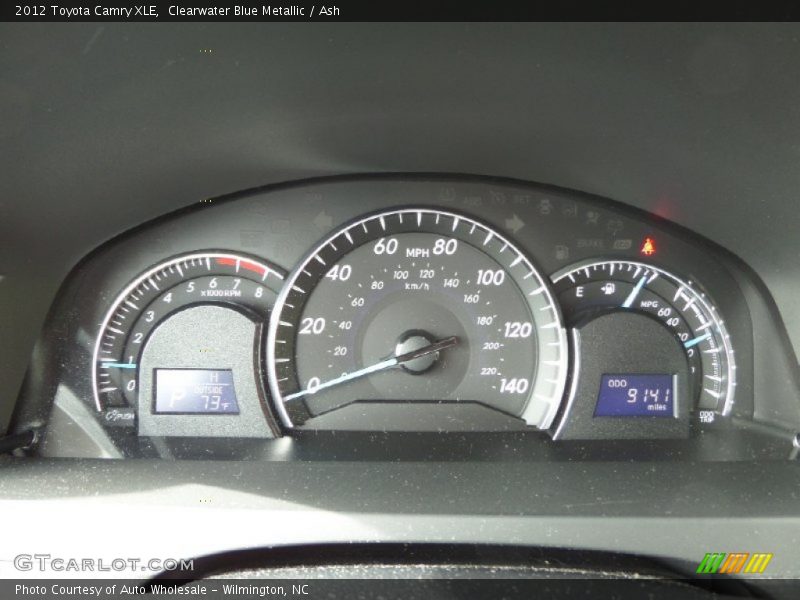 Clearwater Blue Metallic / Ash 2012 Toyota Camry XLE