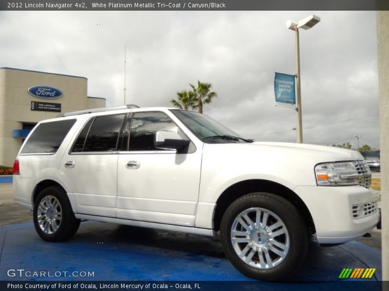 White Platinum Metallic Tri-Coat / Canyon/Black 2012 Lincoln Navigator 4x2