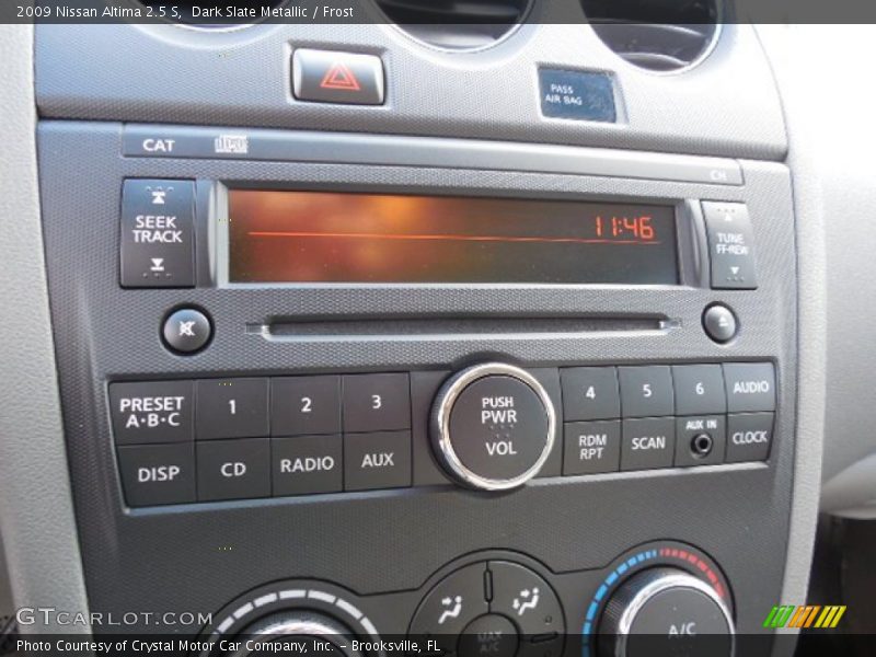 Dark Slate Metallic / Frost 2009 Nissan Altima 2.5 S