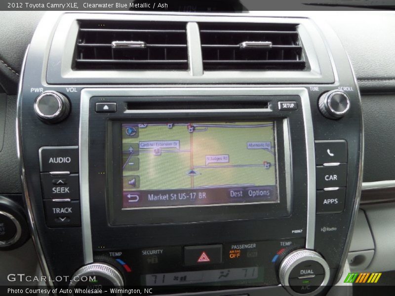 Clearwater Blue Metallic / Ash 2012 Toyota Camry XLE