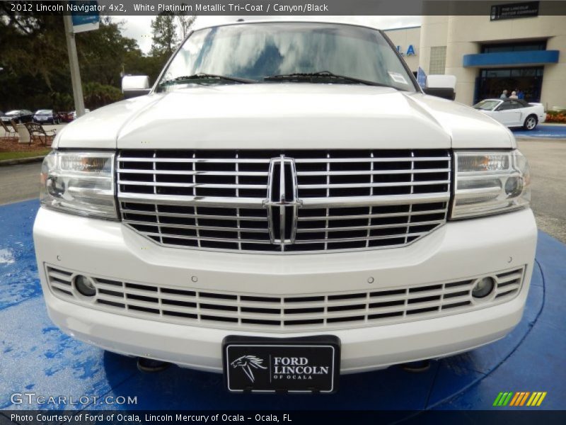 White Platinum Metallic Tri-Coat / Canyon/Black 2012 Lincoln Navigator 4x2