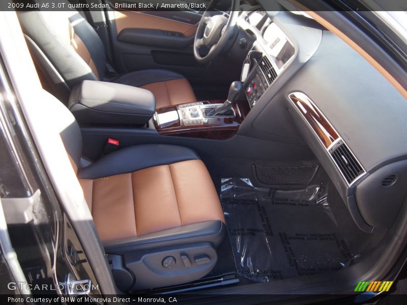 Brilliant Black / Amaretto/Black 2009 Audi A6 3.0T quattro Sedan