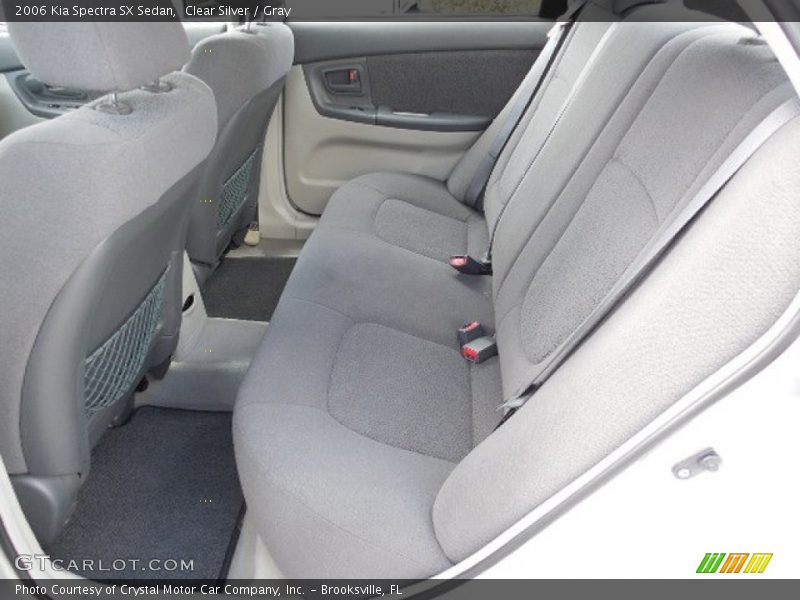 Clear Silver / Gray 2006 Kia Spectra SX Sedan