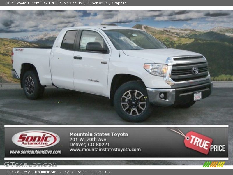 Super White / Graphite 2014 Toyota Tundra SR5 TRD Double Cab 4x4