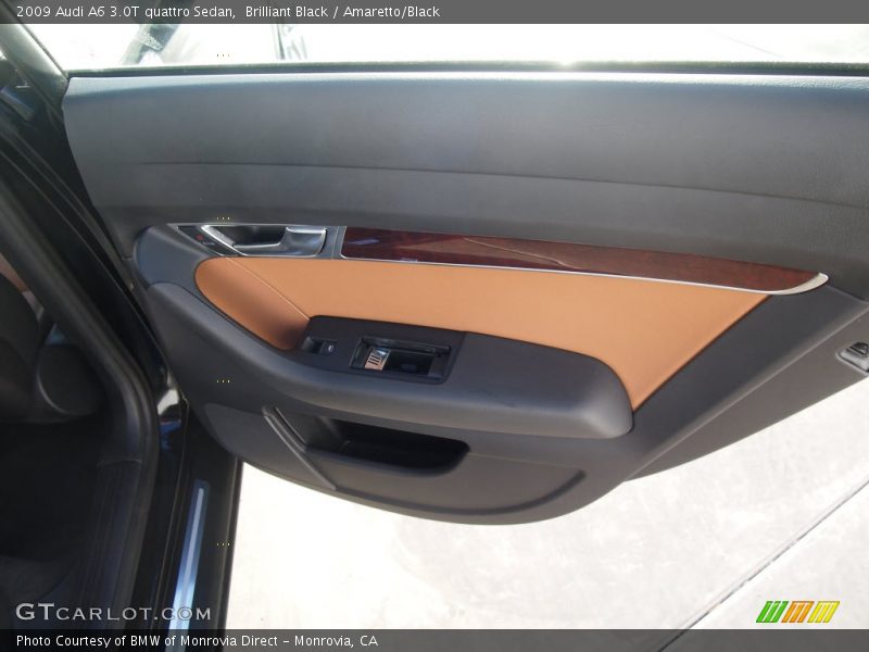 Brilliant Black / Amaretto/Black 2009 Audi A6 3.0T quattro Sedan
