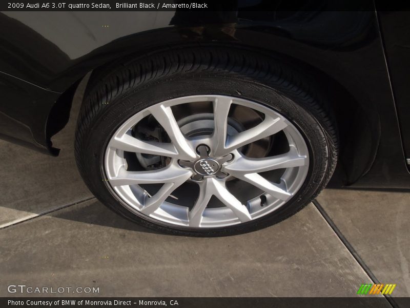 Brilliant Black / Amaretto/Black 2009 Audi A6 3.0T quattro Sedan