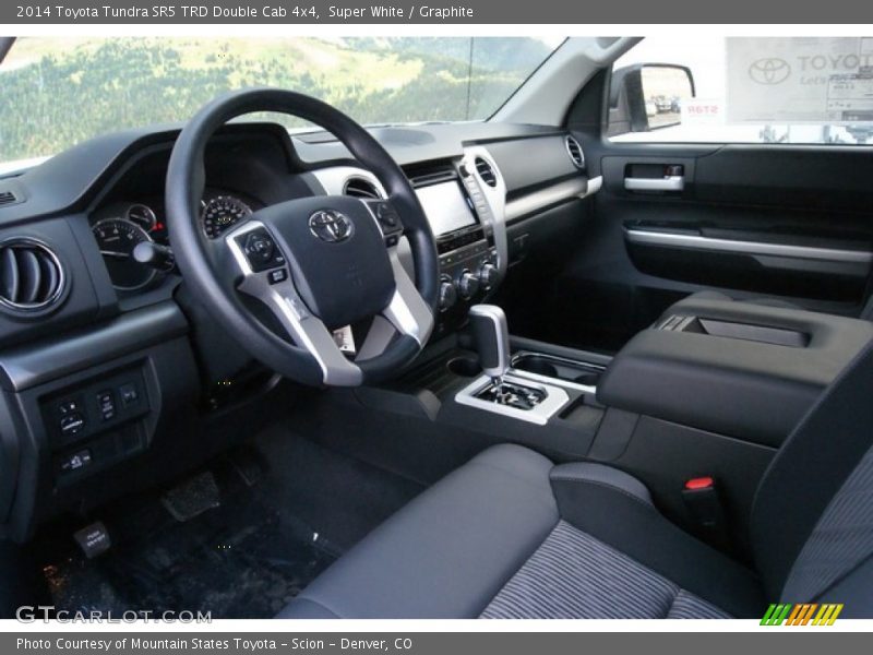 Super White / Graphite 2014 Toyota Tundra SR5 TRD Double Cab 4x4
