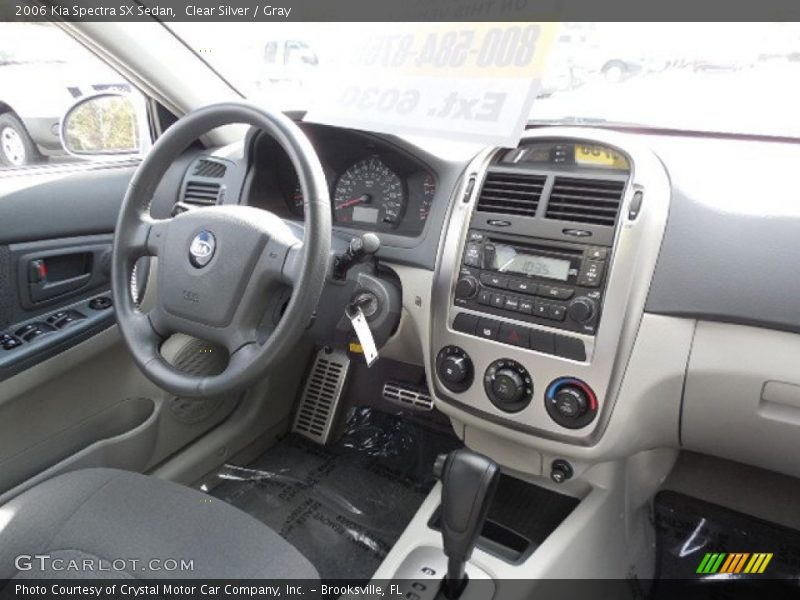 Clear Silver / Gray 2006 Kia Spectra SX Sedan