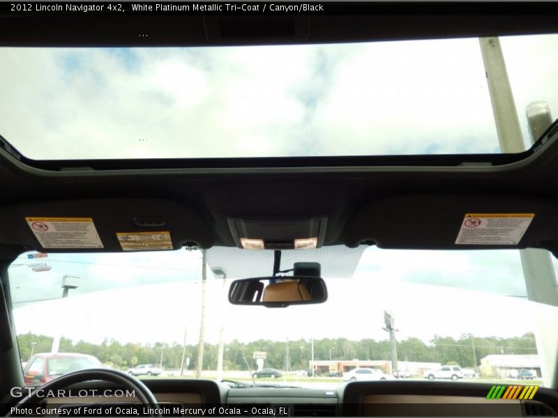 White Platinum Metallic Tri-Coat / Canyon/Black 2012 Lincoln Navigator 4x2