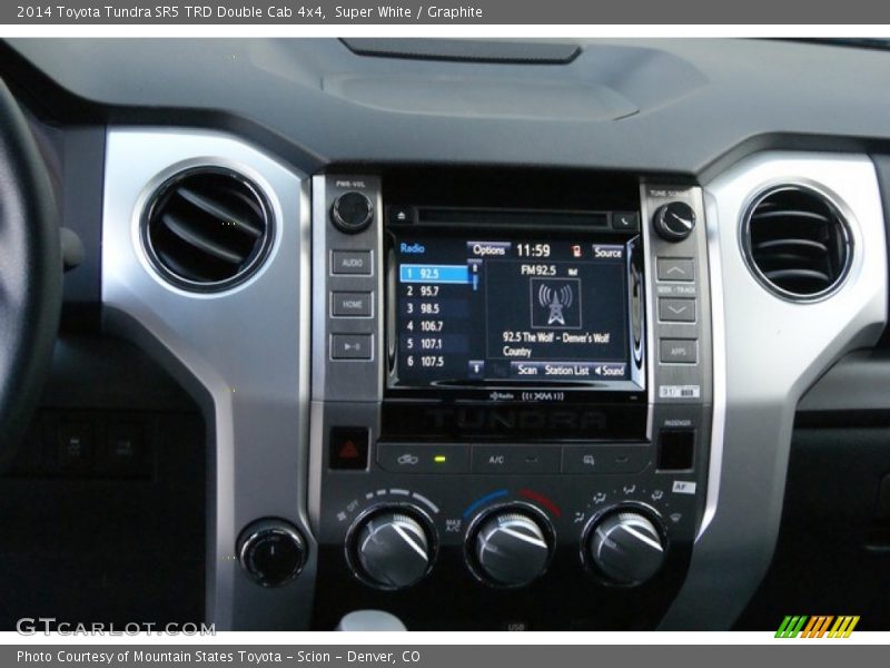 Super White / Graphite 2014 Toyota Tundra SR5 TRD Double Cab 4x4