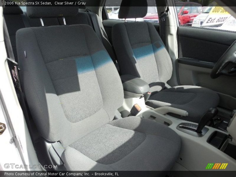 Clear Silver / Gray 2006 Kia Spectra SX Sedan