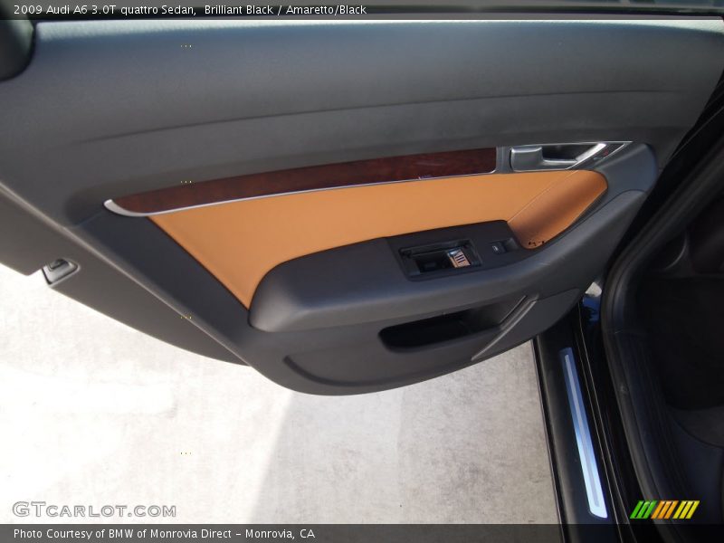 Brilliant Black / Amaretto/Black 2009 Audi A6 3.0T quattro Sedan