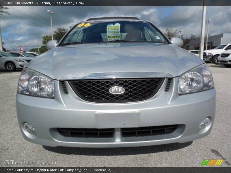 Clear Silver / Gray 2006 Kia Spectra SX Sedan