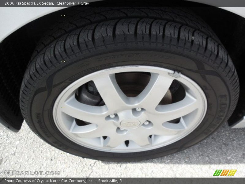 Clear Silver / Gray 2006 Kia Spectra SX Sedan