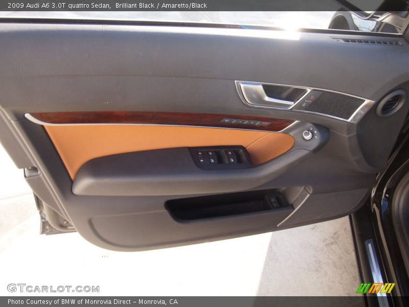 Brilliant Black / Amaretto/Black 2009 Audi A6 3.0T quattro Sedan