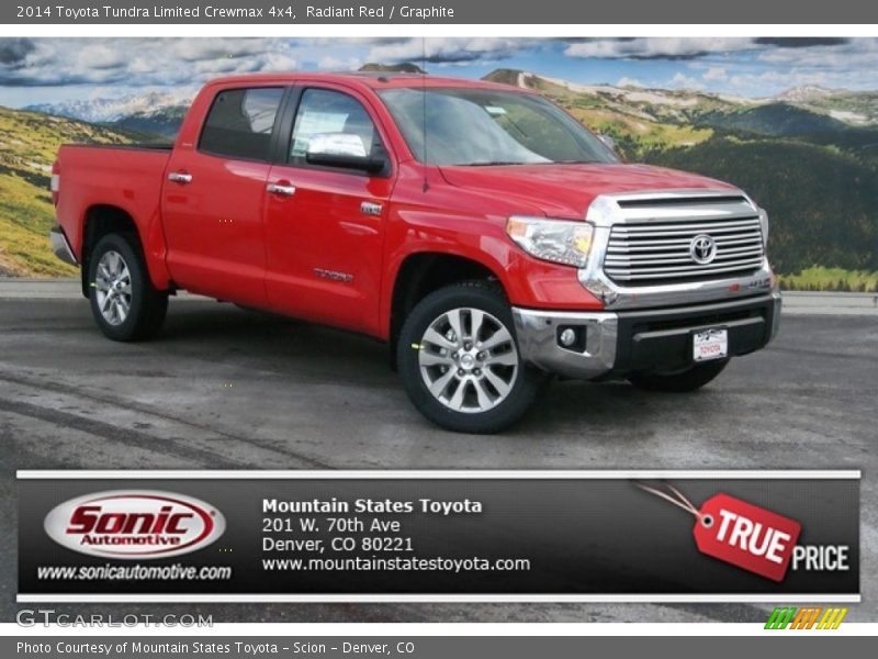 Radiant Red / Graphite 2014 Toyota Tundra Limited Crewmax 4x4