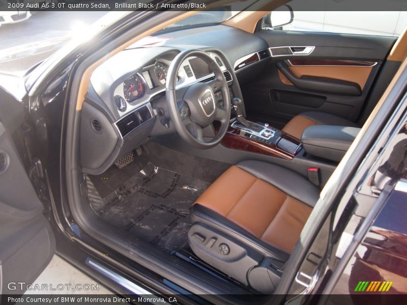 Brilliant Black / Amaretto/Black 2009 Audi A6 3.0T quattro Sedan