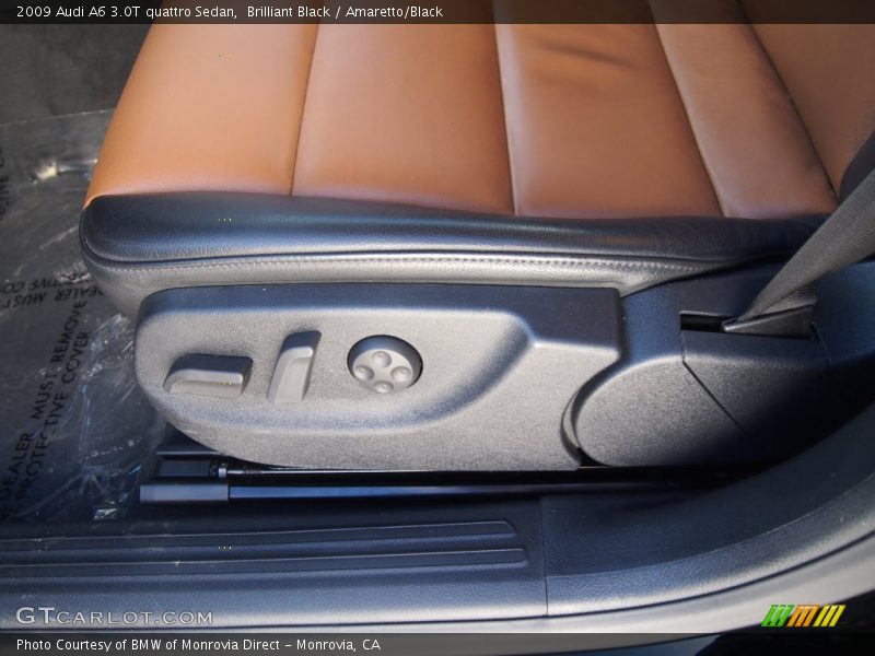 Brilliant Black / Amaretto/Black 2009 Audi A6 3.0T quattro Sedan