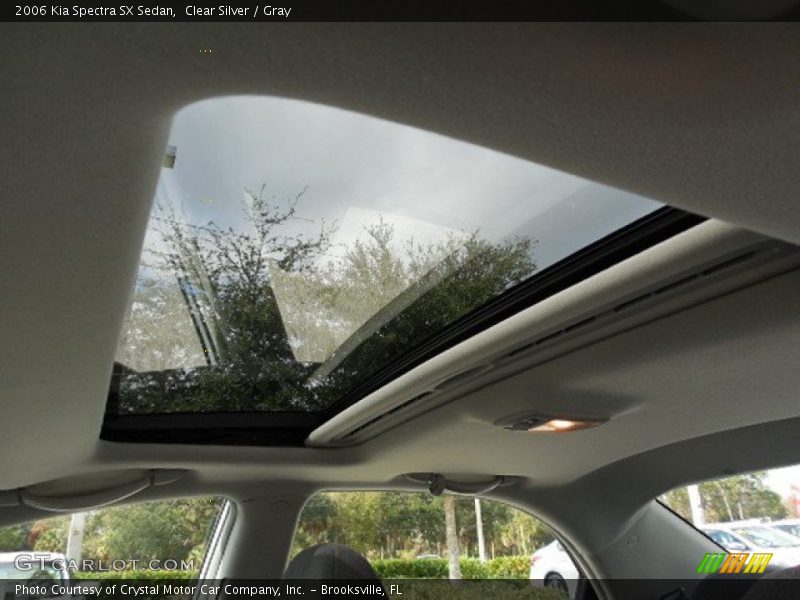 Clear Silver / Gray 2006 Kia Spectra SX Sedan