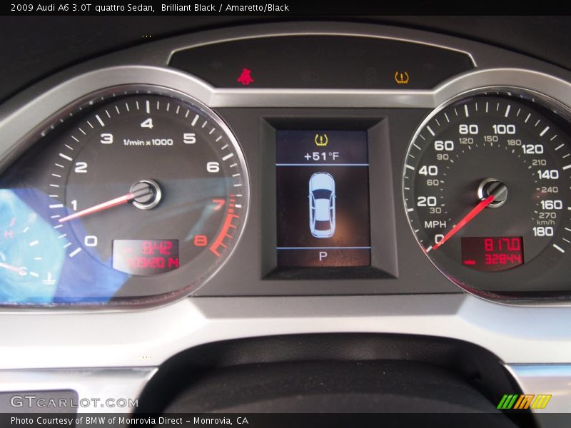 Brilliant Black / Amaretto/Black 2009 Audi A6 3.0T quattro Sedan