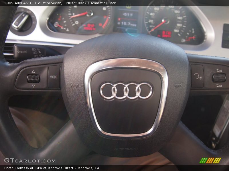 Brilliant Black / Amaretto/Black 2009 Audi A6 3.0T quattro Sedan