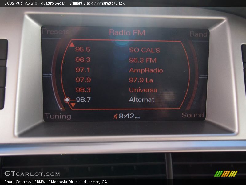 Brilliant Black / Amaretto/Black 2009 Audi A6 3.0T quattro Sedan