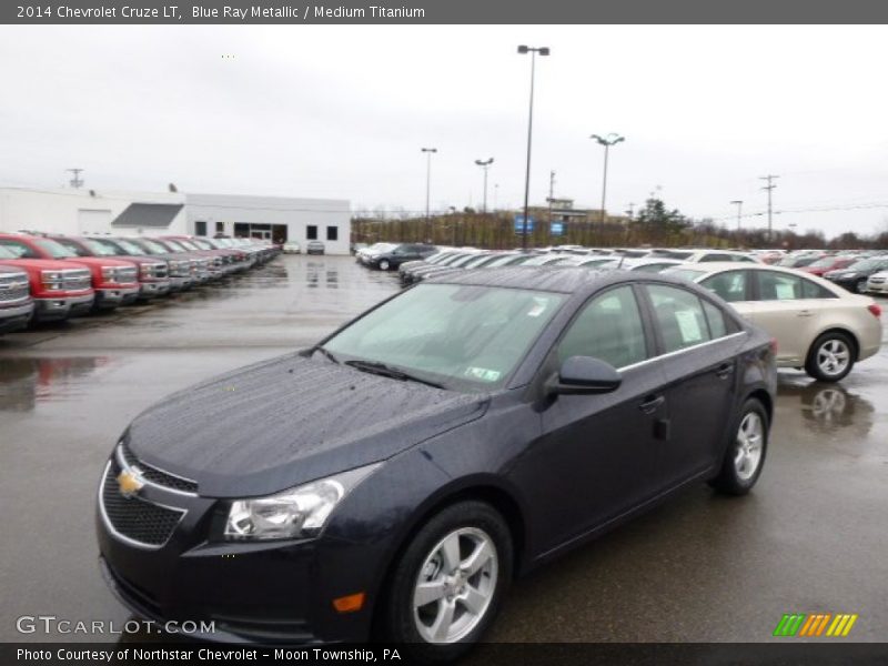 Blue Ray Metallic / Medium Titanium 2014 Chevrolet Cruze LT