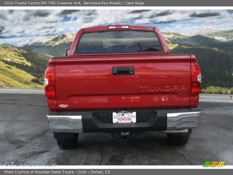 Barcelona Red Metallic / Sand Beige 2014 Toyota Tundra SR5 TRD Crewmax 4x4