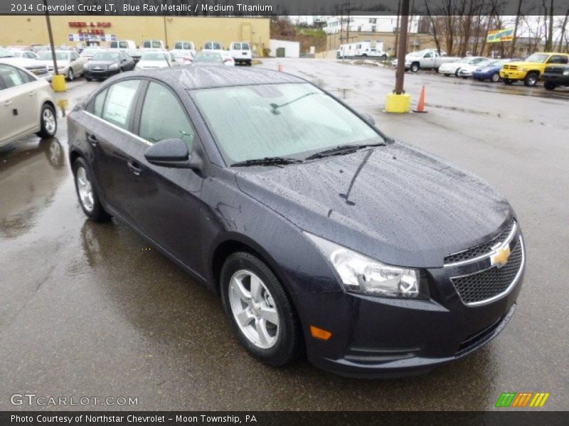 Blue Ray Metallic / Medium Titanium 2014 Chevrolet Cruze LT