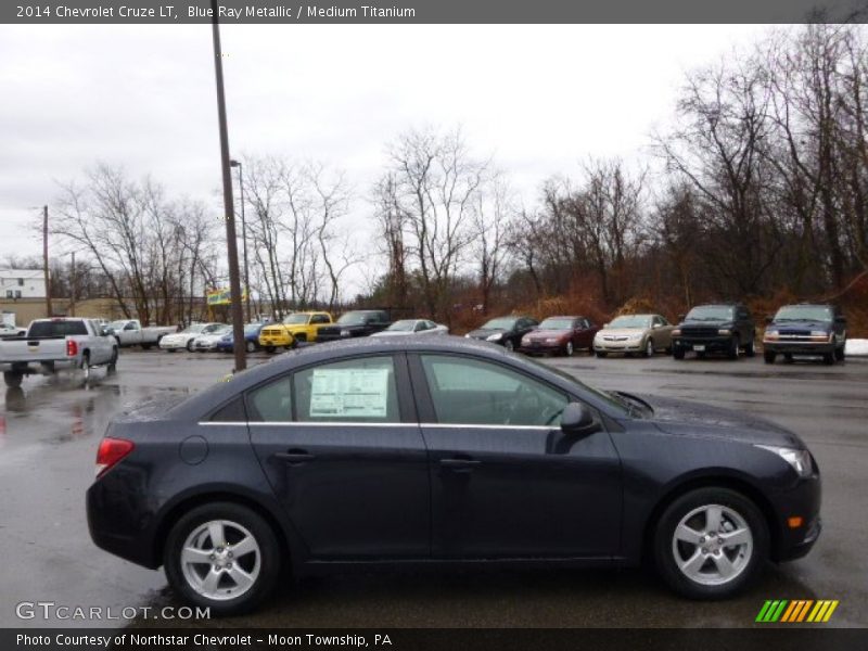 Blue Ray Metallic / Medium Titanium 2014 Chevrolet Cruze LT