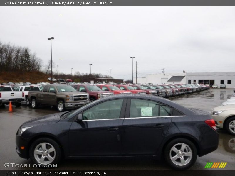 Blue Ray Metallic / Medium Titanium 2014 Chevrolet Cruze LT