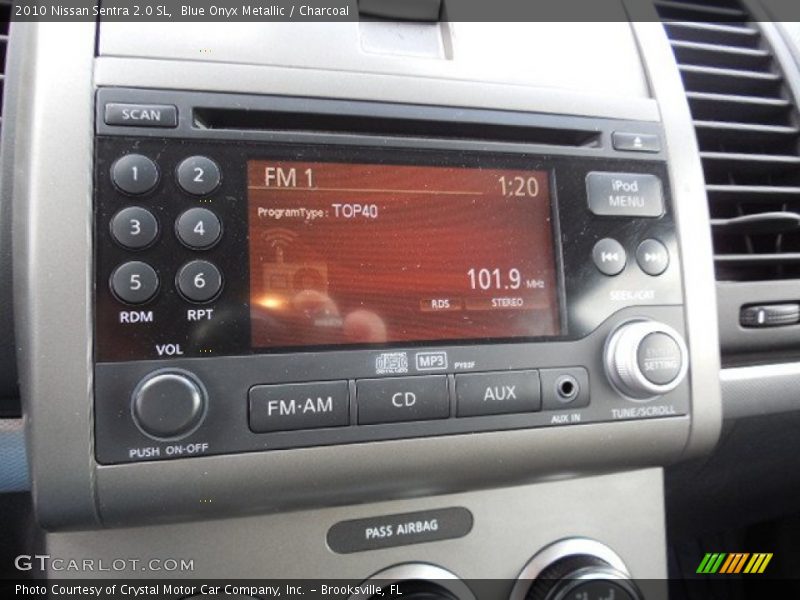 Blue Onyx Metallic / Charcoal 2010 Nissan Sentra 2.0 SL