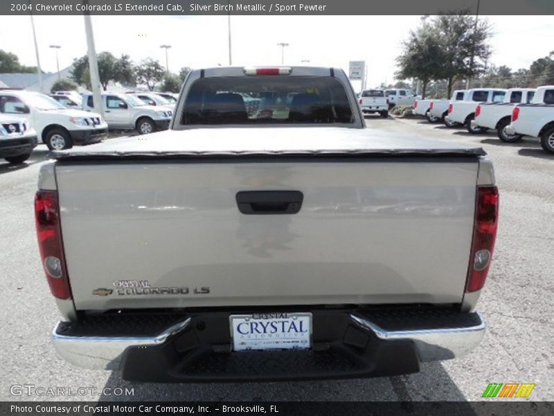 Silver Birch Metallic / Sport Pewter 2004 Chevrolet Colorado LS Extended Cab