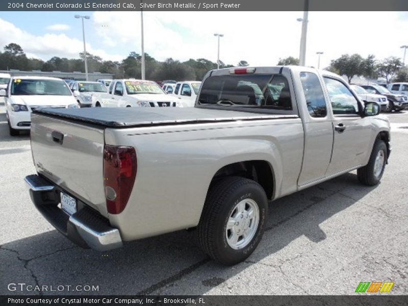 Silver Birch Metallic / Sport Pewter 2004 Chevrolet Colorado LS Extended Cab