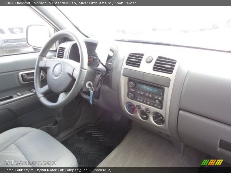 Silver Birch Metallic / Sport Pewter 2004 Chevrolet Colorado LS Extended Cab