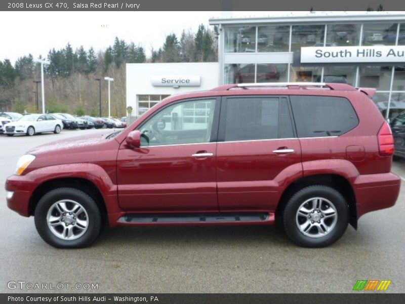 Salsa Red Pearl / Ivory 2008 Lexus GX 470