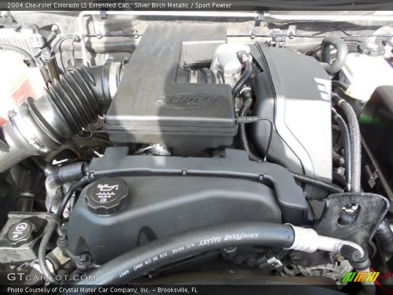 Silver Birch Metallic / Sport Pewter 2004 Chevrolet Colorado LS Extended Cab