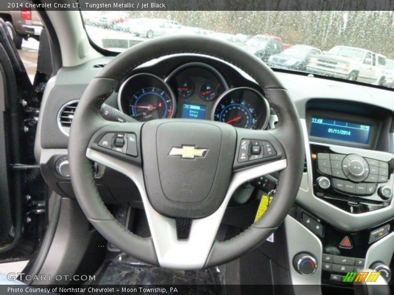 Tungsten Metallic / Jet Black 2014 Chevrolet Cruze LT
