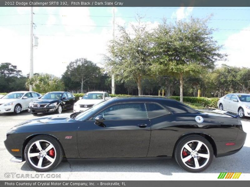 Pitch Black / Dark Slate Gray 2012 Dodge Challenger SRT8 392