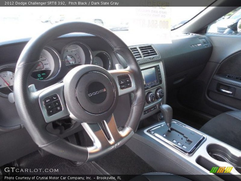 Pitch Black / Dark Slate Gray 2012 Dodge Challenger SRT8 392