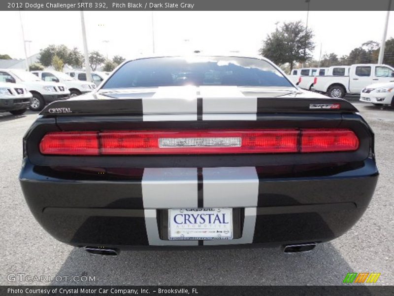 Pitch Black / Dark Slate Gray 2012 Dodge Challenger SRT8 392