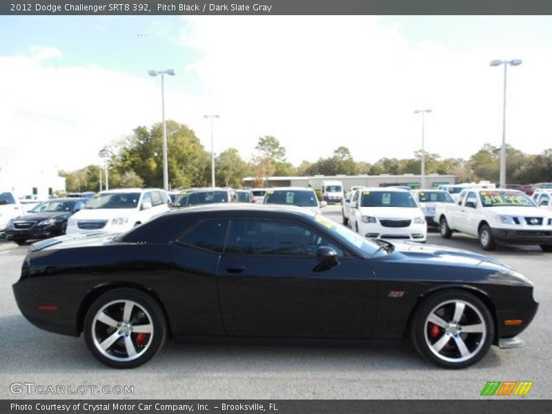 Pitch Black / Dark Slate Gray 2012 Dodge Challenger SRT8 392