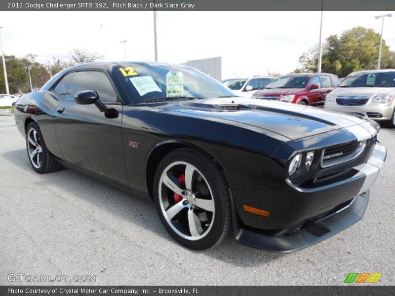 Pitch Black / Dark Slate Gray 2012 Dodge Challenger SRT8 392