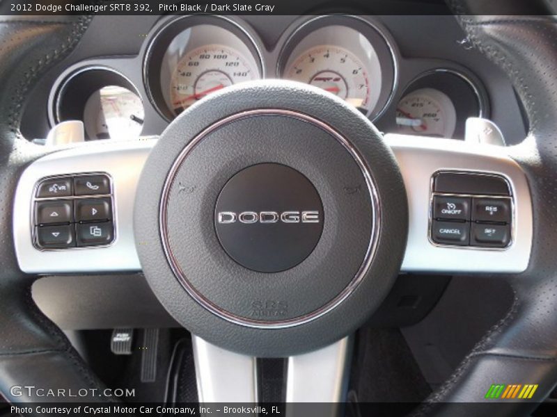 Pitch Black / Dark Slate Gray 2012 Dodge Challenger SRT8 392