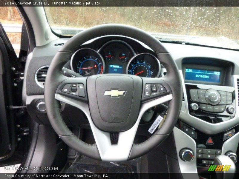 Tungsten Metallic / Jet Black 2014 Chevrolet Cruze LT