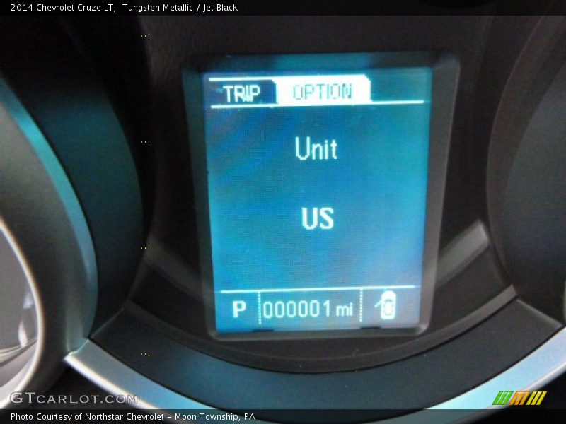 Tungsten Metallic / Jet Black 2014 Chevrolet Cruze LT