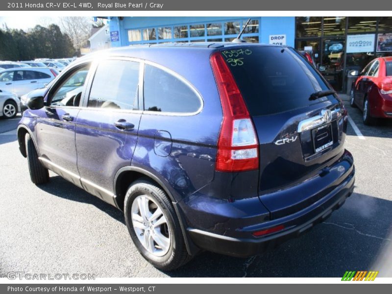 Royal Blue Pearl / Gray 2011 Honda CR-V EX-L 4WD