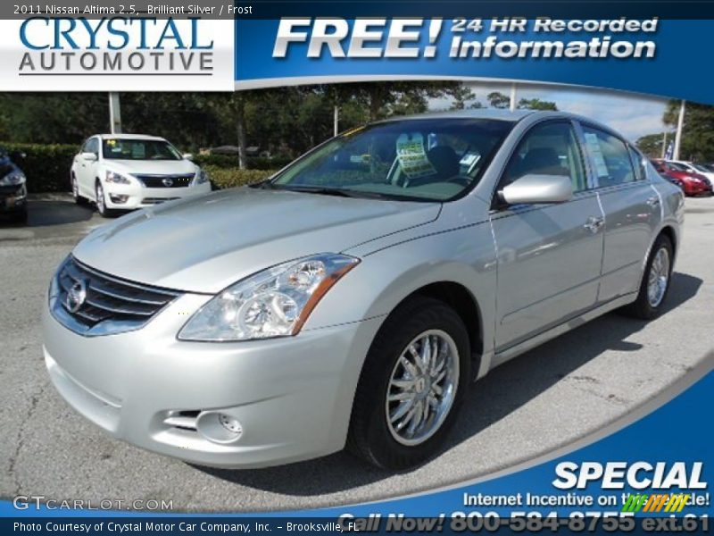 Brilliant Silver / Frost 2011 Nissan Altima 2.5