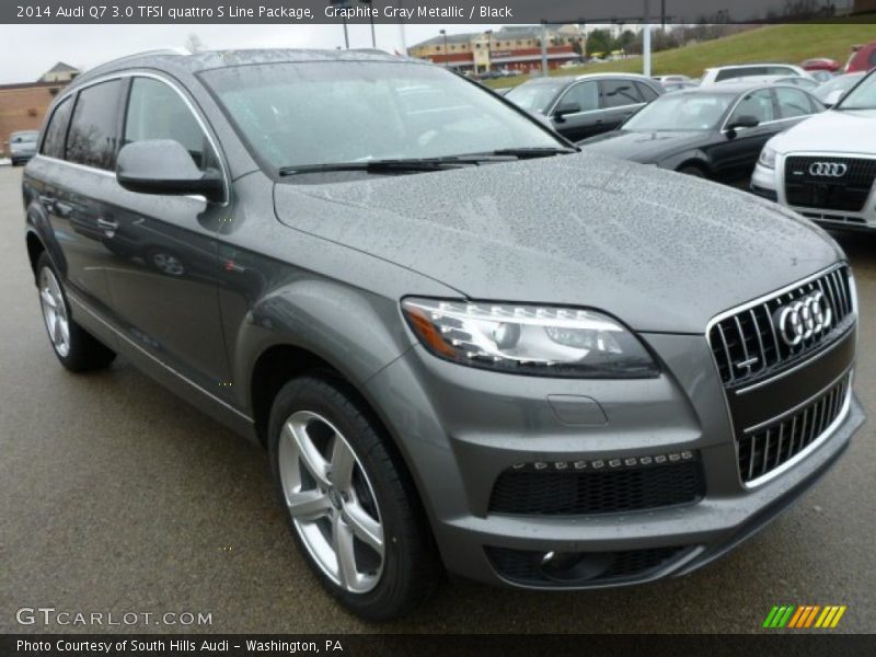 Graphite Gray Metallic / Black 2014 Audi Q7 3.0 TFSI quattro S Line Package