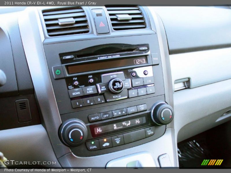 Royal Blue Pearl / Gray 2011 Honda CR-V EX-L 4WD